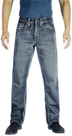 Flypaper Men’s Fashion Bootcut Blue Jeans Regular Fit Mens Work Pants