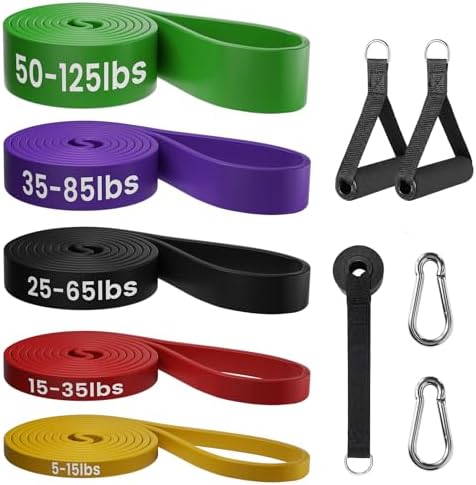 Resistance Bands for Working Out，Pull Up Assistance Bands Set, Unisex Exercise Bands for Home and Gym Workouts, Full Body Workouts, Stretching and Physical Therapy