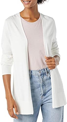 Amazon Essentials Women's Lightweight Long Sleeve Open-Front Cardigan Sweater (Available in Plus Size)