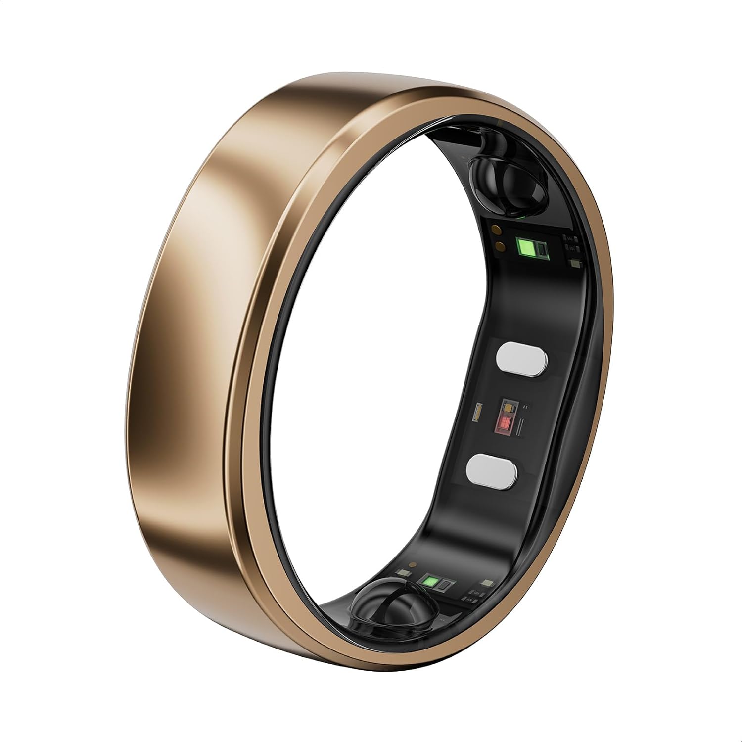 RingConn Gen 2 Air, Ultra-Thin AI Smart Ring, 10-Day Battery Life, Fitness\/Sleep\/Stress\/HR Tracker for Women&amp;Men, No App Fee for Standard Features, iOS &amp; Android Compatible (Size 10, Dune G