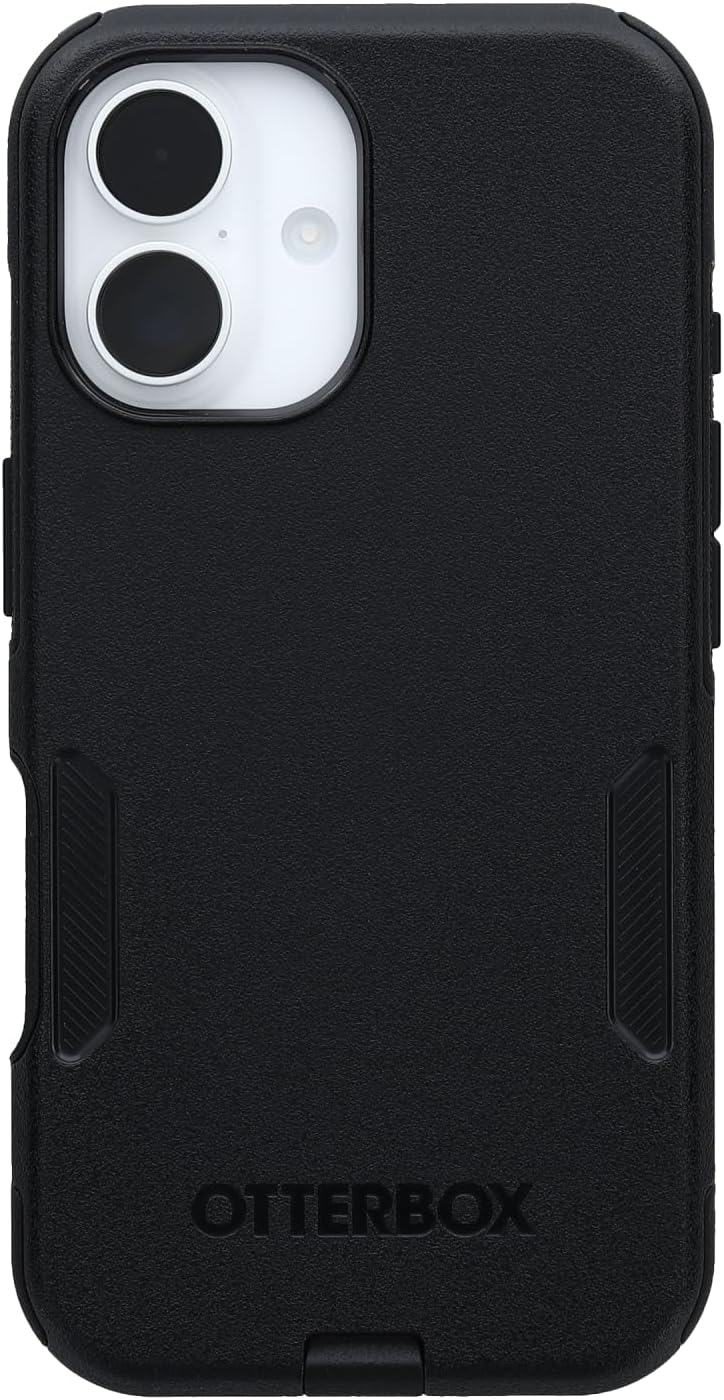 OtterBox iPhone 16 Commuter Series Case - Black, Thin &amp; Protective iPhone Case, Dual-Layer, Impact Absorbing iPhone Case