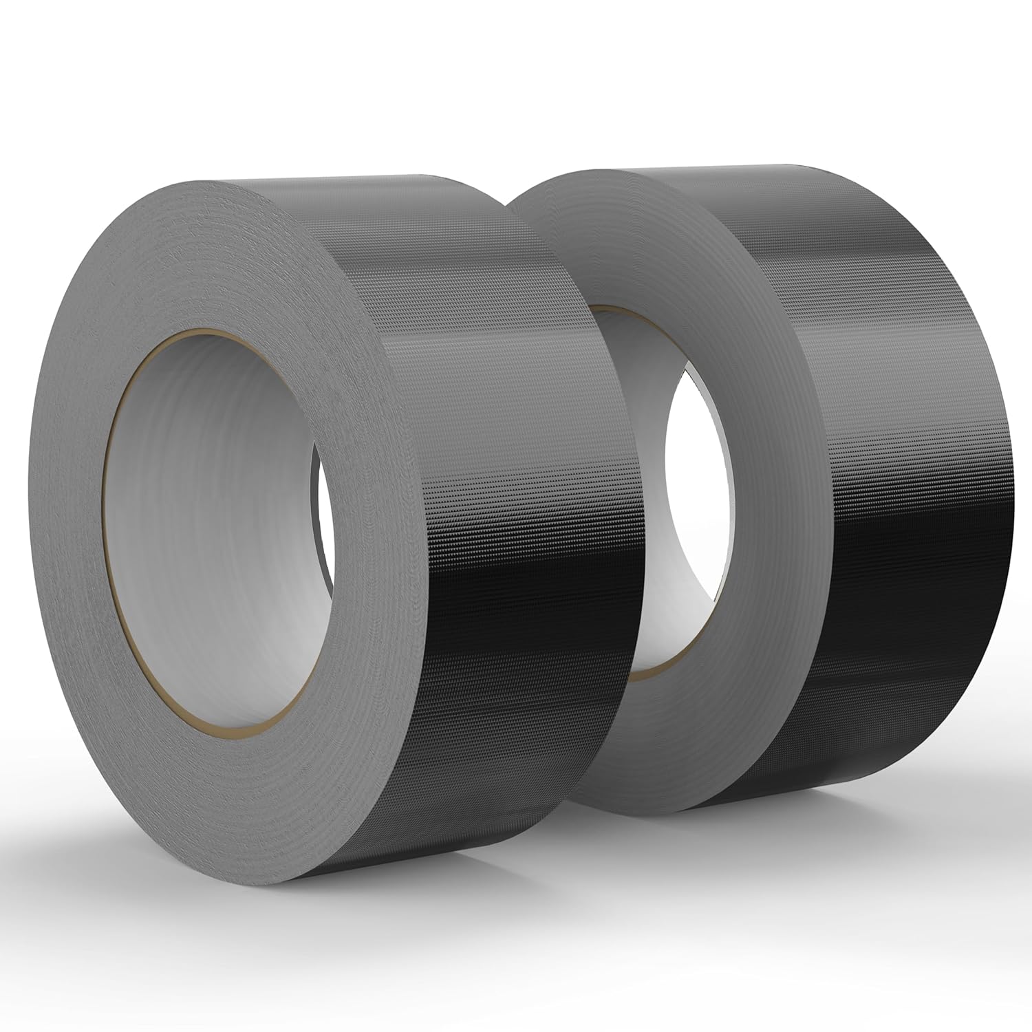 SWRT 9 Mil 2-Pack Black Heavy Duty Duct Tape Strong Adhesive, 2 in x 30 YD (Total 60YD) Duct Heavy Duty Waterproof All Weather Black Duct Tape No Residue Sealing &amp; Patching for Indoor&amp;Outdoor 