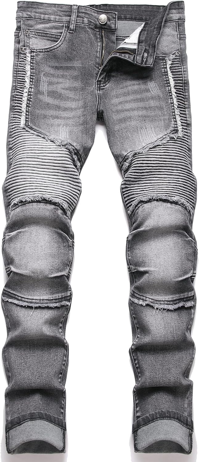 TMMMT Fashion Slim Jeans Men Stretch Denim Pants