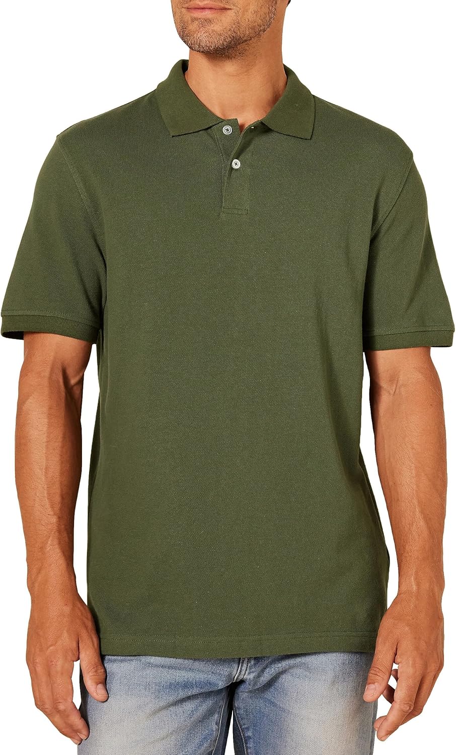 Amazon Essentials Men's Slim-Fit Short-Sleeve Cotton Pique Polo Shirt
