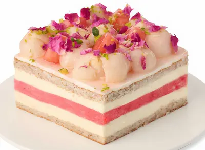 Watermelon Lychee Layer Cake (Small Whole)