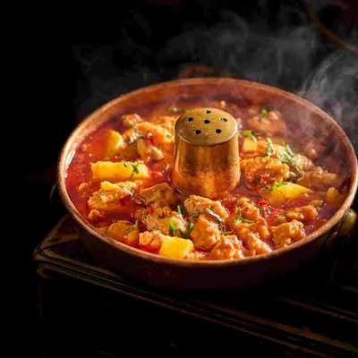 Braised Chicken in Traditional Copper Pot