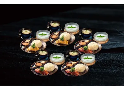 Business five-person meal