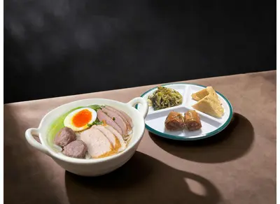 Optional goose meat double-portion rice noodle soup