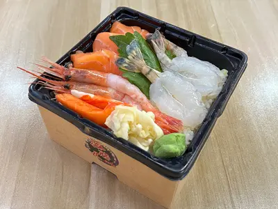 Salmon with Shrimp and Sweet Shrimp