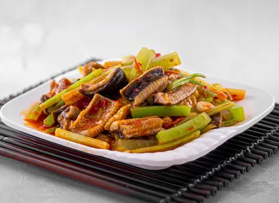 Eel Slice with Pickled Peppers