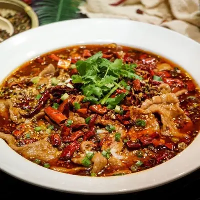 Boiled Beef Slices in Hot Chili Oil Dinner Combo for 2 ppl