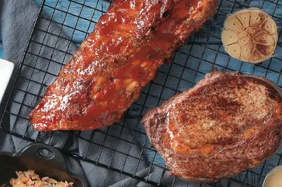 USDA Ribeye and Baby Back Ribs Combo (12oz)