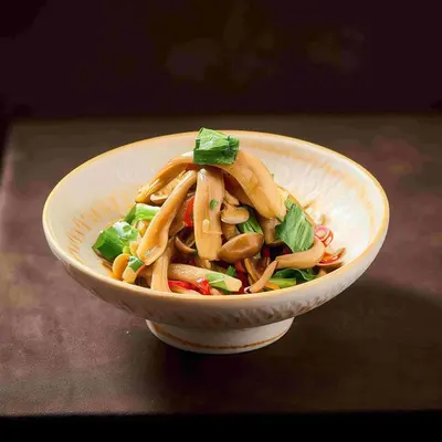 Cold Tossed Velvet Mushrooms