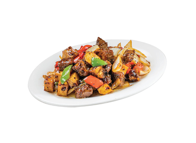 Honey Pepper Potato and Beef Tenderloin Cubes