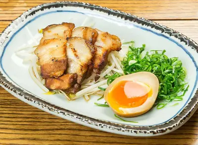Grilled Pork Belly With Flavored Egg