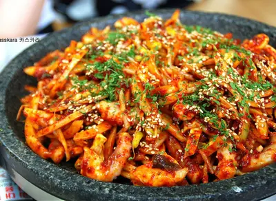 Stir-fried Octopus and Pork Belly