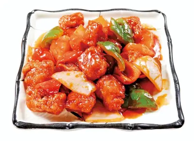 Sweet and Sour Pork with Mixed Fruits