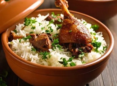 Cured Duck Claypot Rice