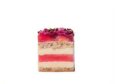 Watermelon and Strawberry Layer Cake (Petite)