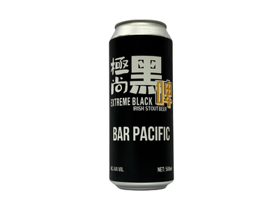 Bar Pacific Extreme Black Irish Stout Beer
